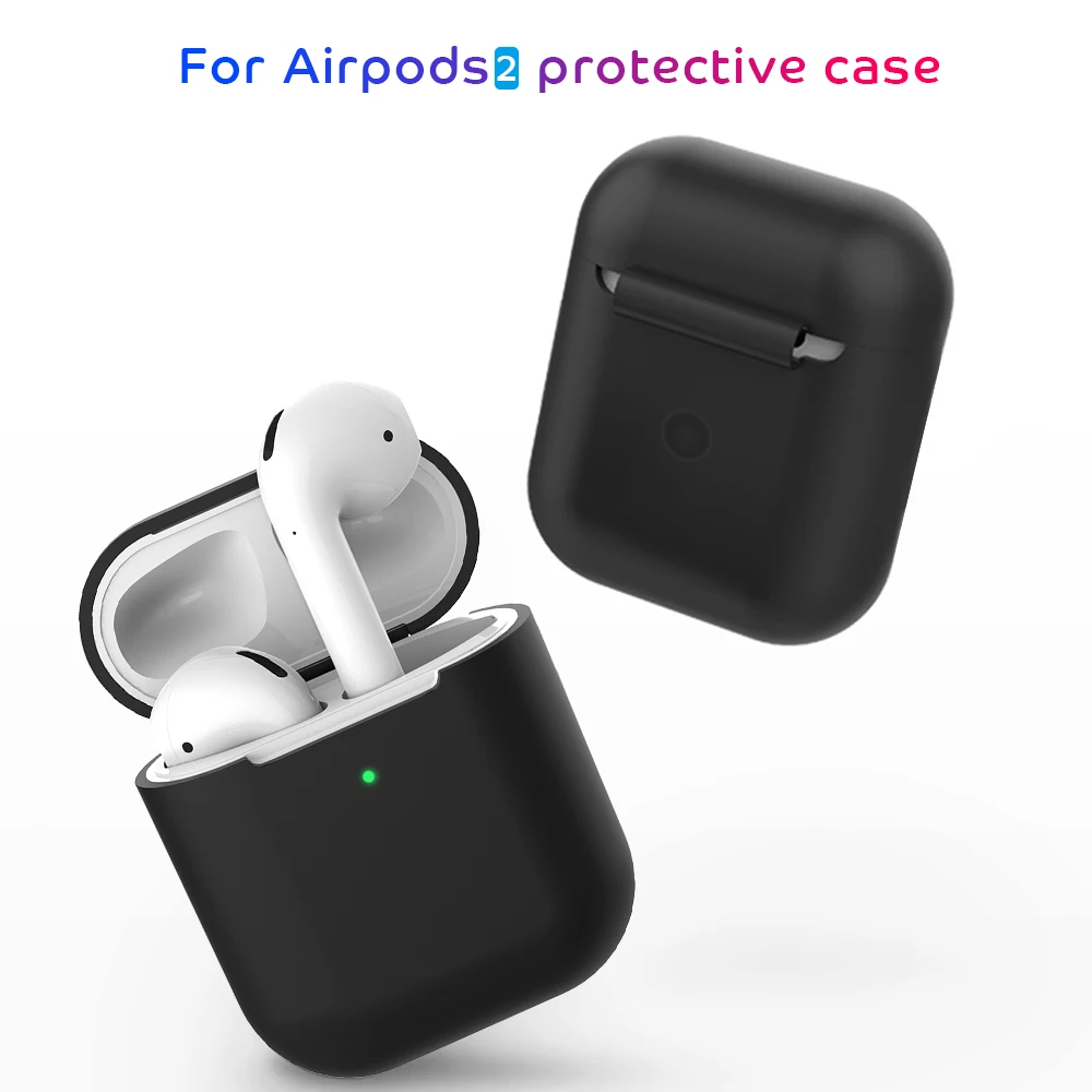 Мягкий силиконовый чехол для Apple Airpods 2 противоударный AirPods наушники ультра тонкие