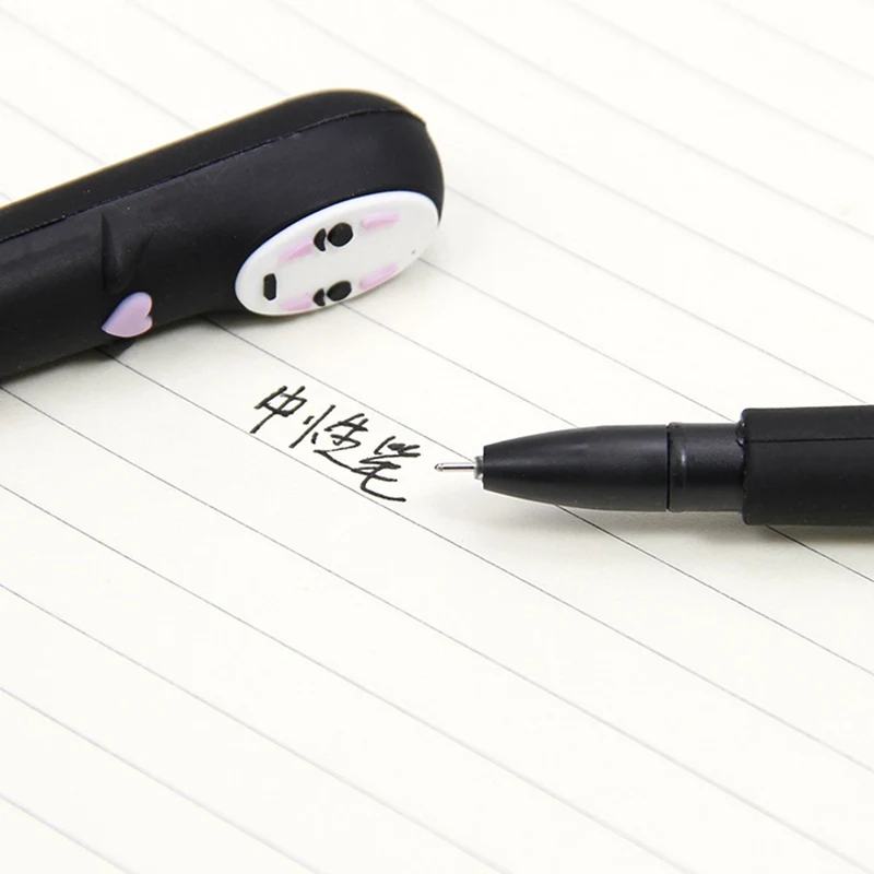 1pc Japan Cute No Face man gel pen Cartoon black 0.5mm gift kawaii stationery Office supplies material school | Канцтовары для