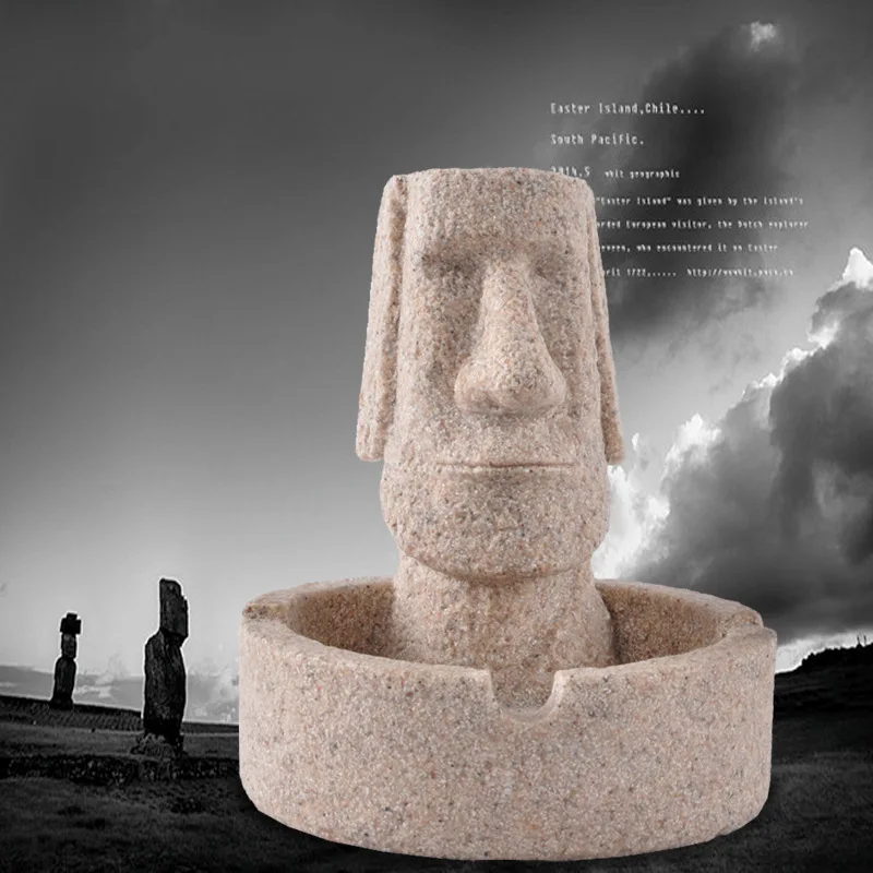 Easter Island Rapa Nui Stone Creative ashtray | Дом и сад