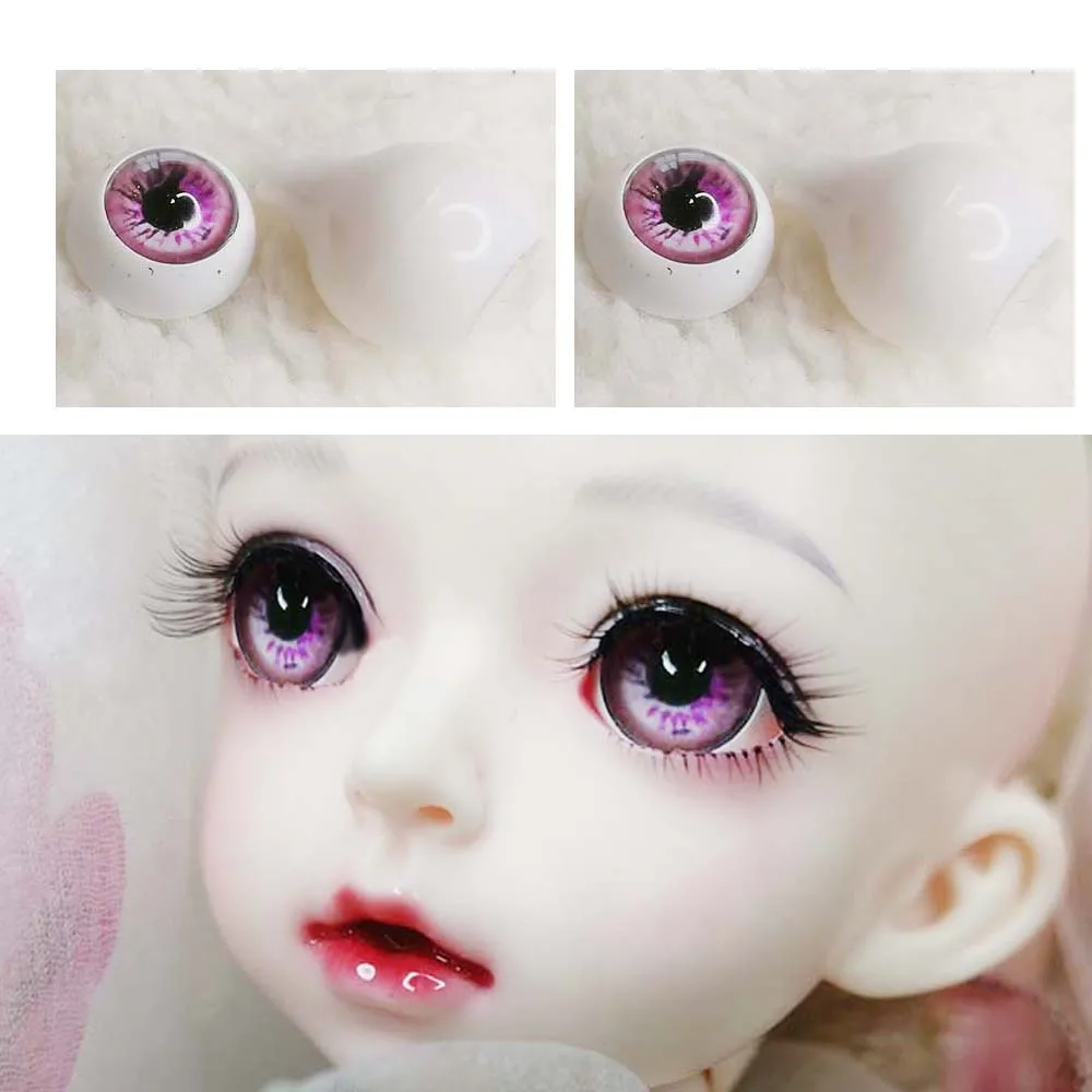 Глаза для кукол bjd 1/3 1/4 1/6 sd BJD игрушки 12 мм 14 16 18 22 розовый redial line 3d печать