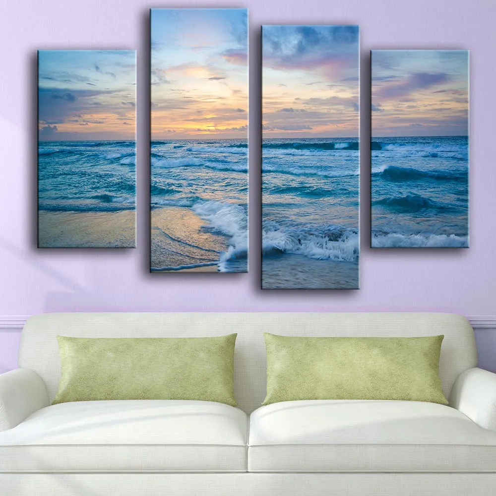 Картина маслом на стену настенная живопись с пеной для морской ночной серфинга