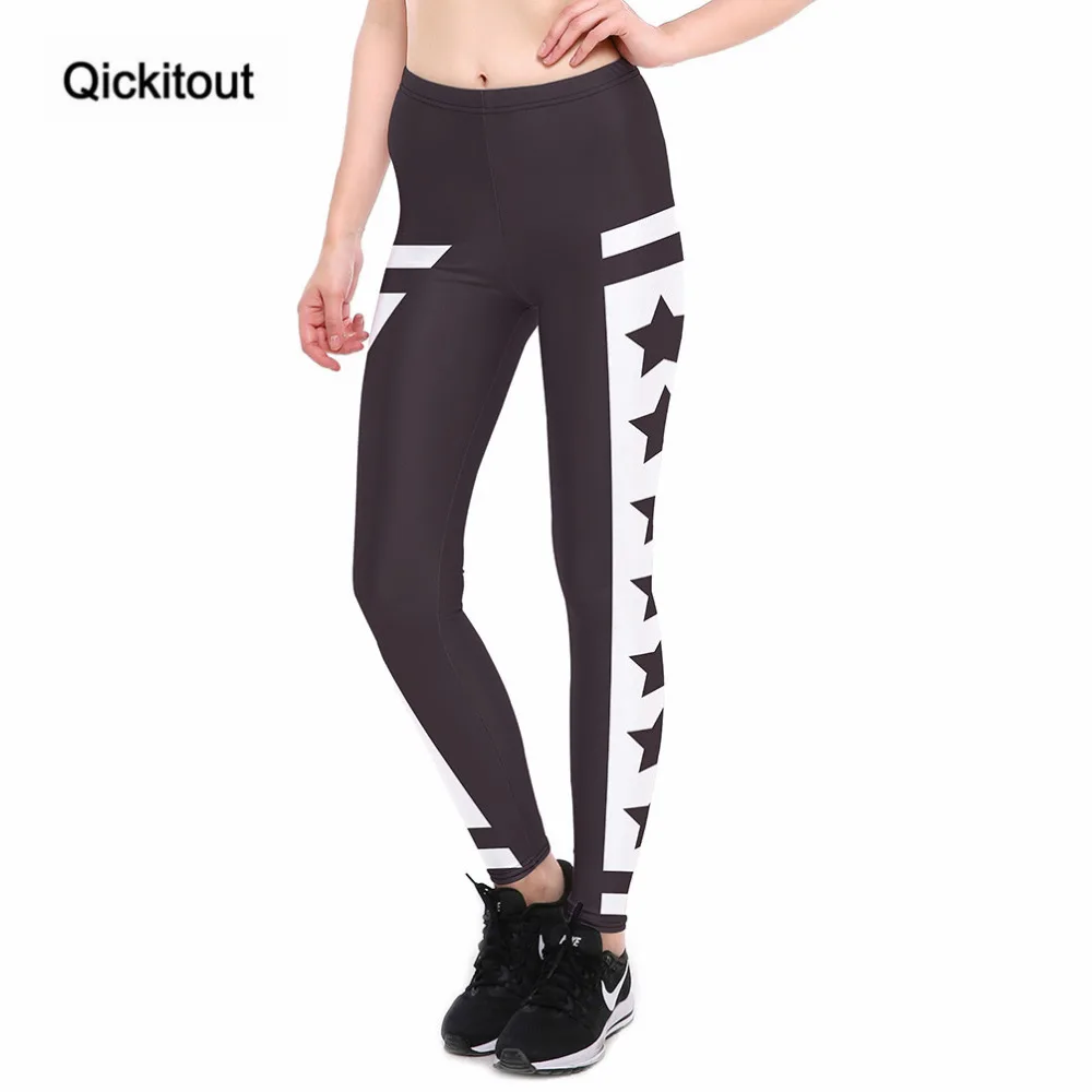 Qickitout леггинсы для фитнеса Женская Музыка Клавиатура звуковые сексуальная мода