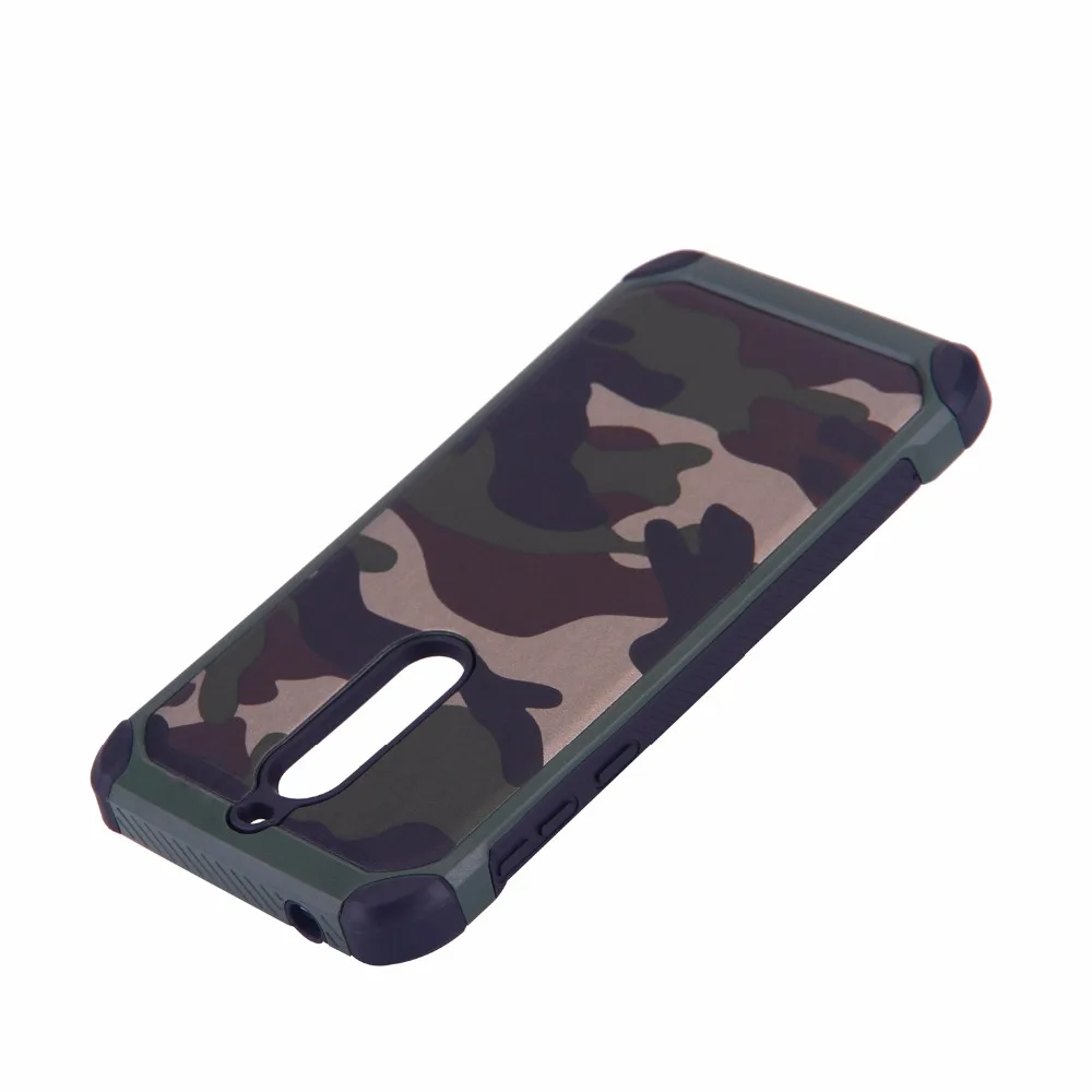 Гибридный двойной Слои противоударный Панцири жесткий камуфляж Чехол для Nokia 5