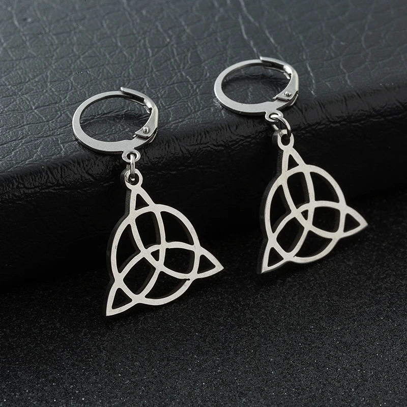 2017 высокое качество WICCA треугольные руны викингов Висячие Серьги Brincos модные