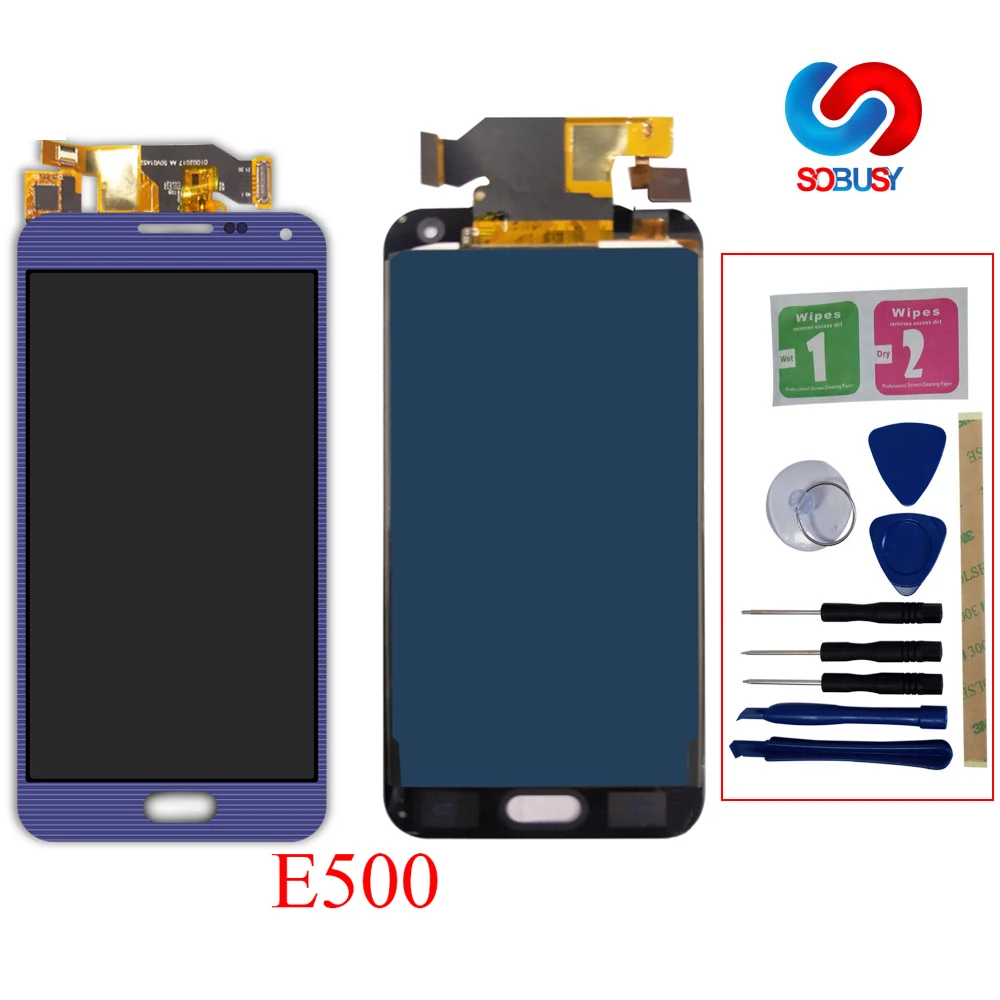 Запасная часть Sobusy LCD для SAMSUNG Galaxy E5 E500 E500M E500F E500H ЖК дисплей сенсорная панель Ecran