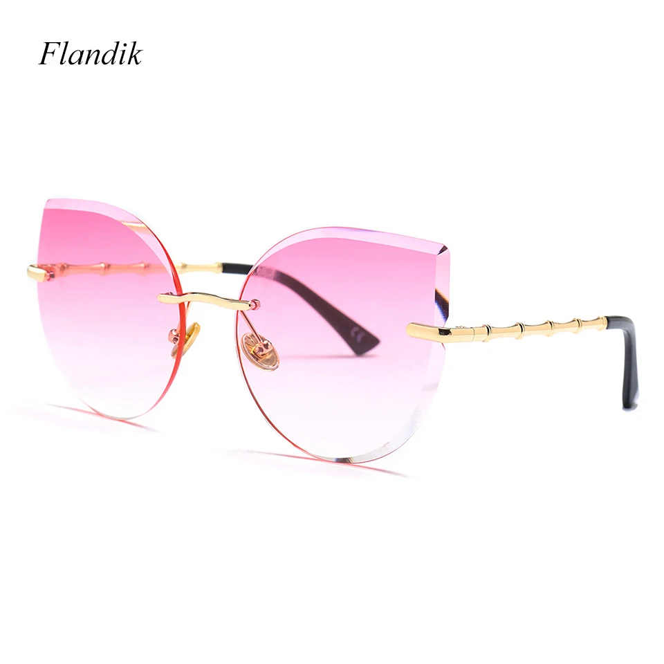 Солнцезащитные очки кошачий глаз UV400 женские роскошные брендовые солнцезащитные