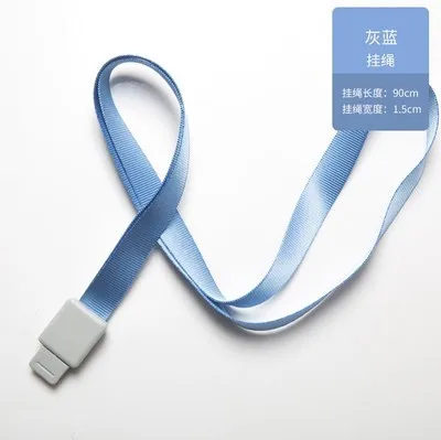 gray blue 2 шт./лот выдвижной ремешок для имени бейджа ID держатель для карт банк Кредитная карта Buss карта лыжный Пасс выдвижной ремешок на шею - Цвет: gray blue