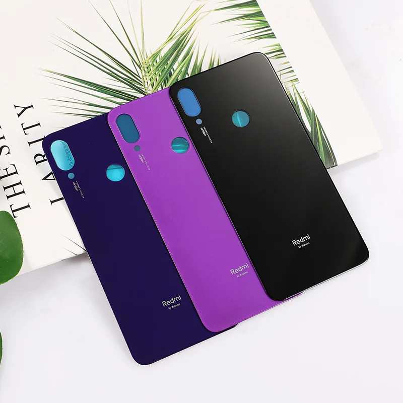 Xiaomi Redmi note 7 крышка батареи Задняя стеклянная панель Дверь Корпус чехол для pro