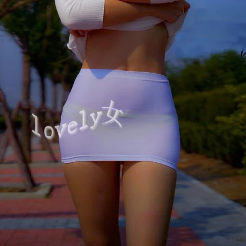 Перспективность ультра тонкие небольшие пикантные женские мини юбка из