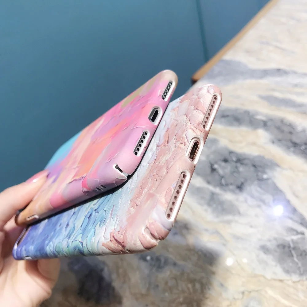 Чехлы с рисунком граффити для iPhone 7 6 6S Plus роскошный чехол I X 8 XR XS MAX милый тонкий