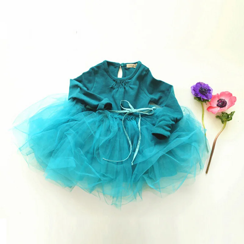 2020 Top Fashion Full Casual Ball Gown Regular Voile New Dress Baby Girls Lace Belt Princess Kids Dresses For Party And Wedding | Детская