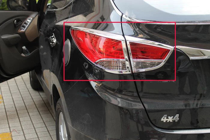 

4 шт. ABS Хром Задняя фара крышка для Hyundai ix35 2010 2011 2012