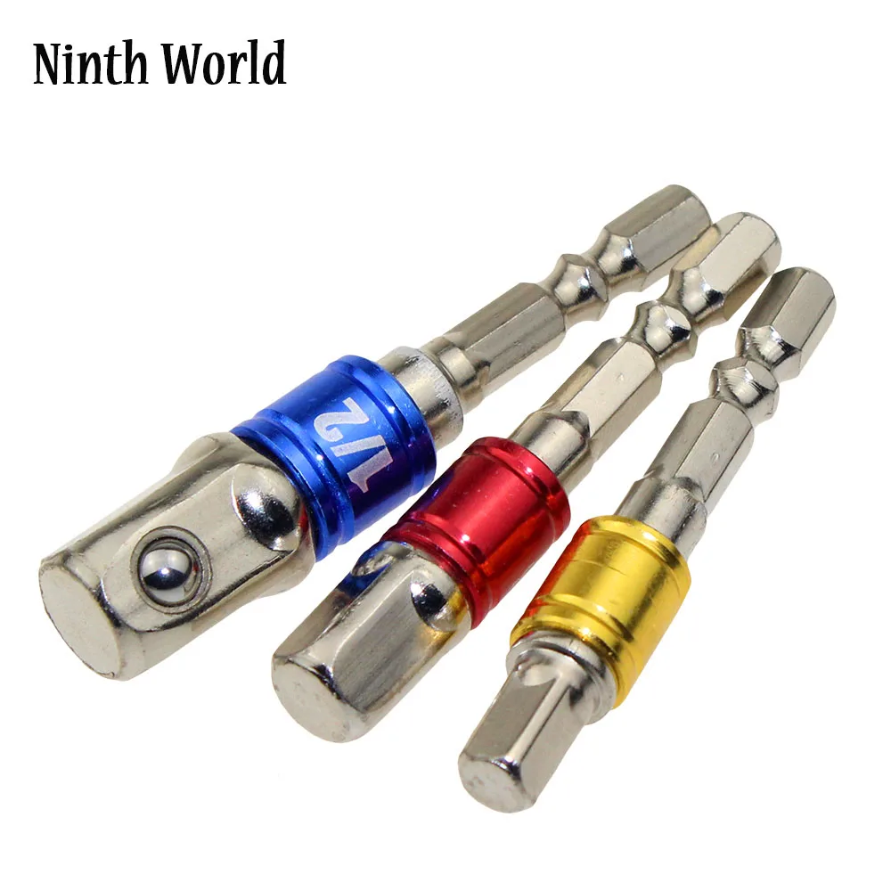 

9/world 3 шт. 1/4 "3/4" 1/4 "шестигранный хвостовик квадратный гайковерт для электрической дрели семейный набор для аккумуляторной дрели