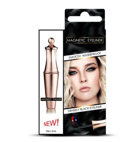 Magnetic eyeliner Роскошная коллекция Магнитная жидкая подводка для глаз и магнитные накладные ресницы и Пинцет Набор водостойкая стойкая Магнитная подводка для глаз - Цвет: Magnetic eyeliner