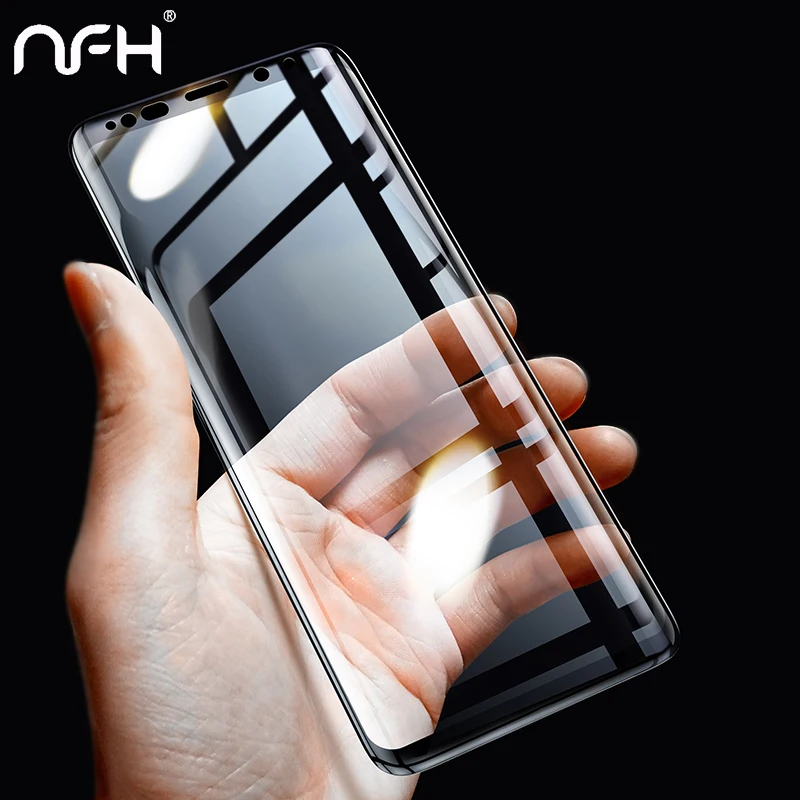 NFH 3D изогнутое закаленное стекло с полным покрытием для Samsung Galaxy S9 Plus защита
