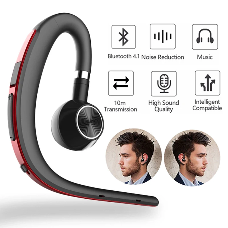 Bluetooth наушники с шумоподавлением и микрофоном для iPhone 7 8 X Huawei P20 P30|Наушники