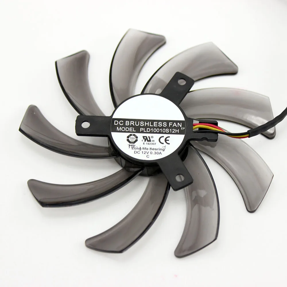 Вентилятор T129215SM PLD10010S12H 95 мм для GIGABYTE GTX 560 600 650 Ti 660 670 750 40 HD7750 HD7790 HD7850 12 В 0 30 А|dual