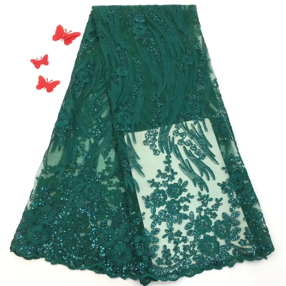 2018 последние нигерийские кружевные ткани с блестками высокого качества Тюль