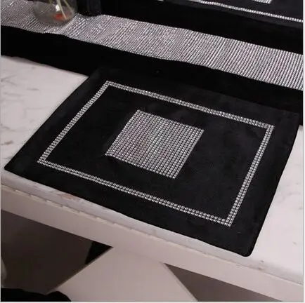 Бархатистые алмазные столовые приборы Западной посуды современный