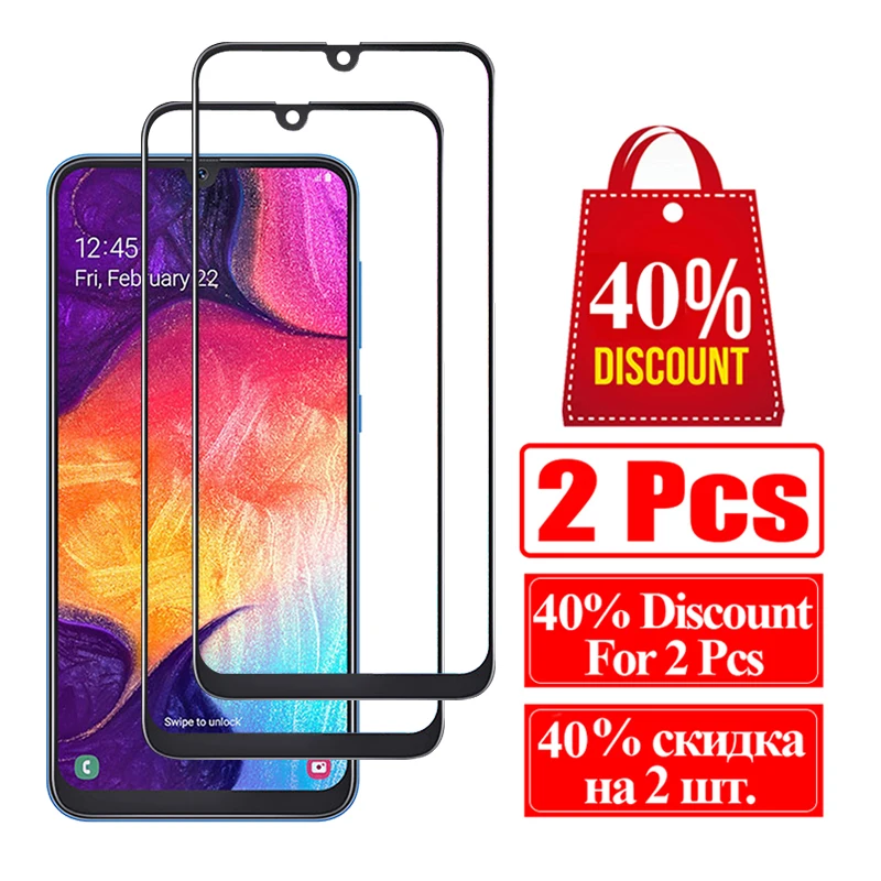 Защитное стекло для samsung Galaxy a30 a40 a50 a70 закаленное sansung галерея 30a 40a 50a 30 40 50 70