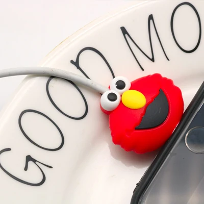 Red Sesame Street Мультяшные животные линия передачи данных протектор для iphone X XS Max XR 7 8 Plus 6 6S 5 5S чехол для huawei P20 Lite P iphone xr чехол - Цвет: Red Sesame Street