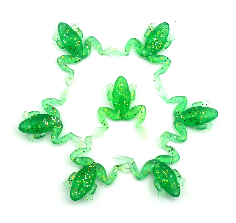 Большая распродажа 10 шт./лот мягкие приманки лягушка рыболовные Искусственные