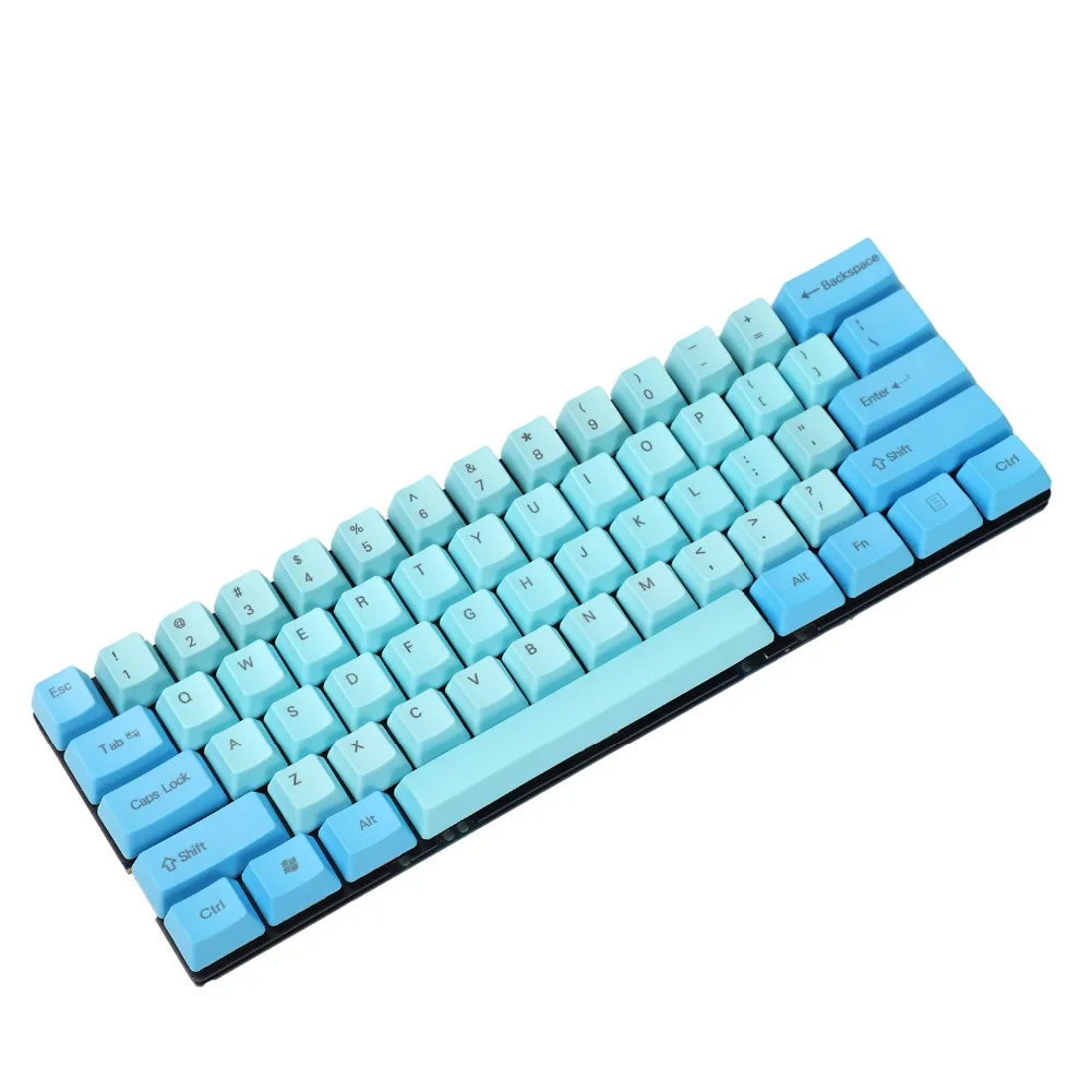 YMDK заказной 61 ANSI набор ключей OEM профиль толстый PBT набор ключей подходит для Cherry MX переключатели Механическая игровая клавиатура