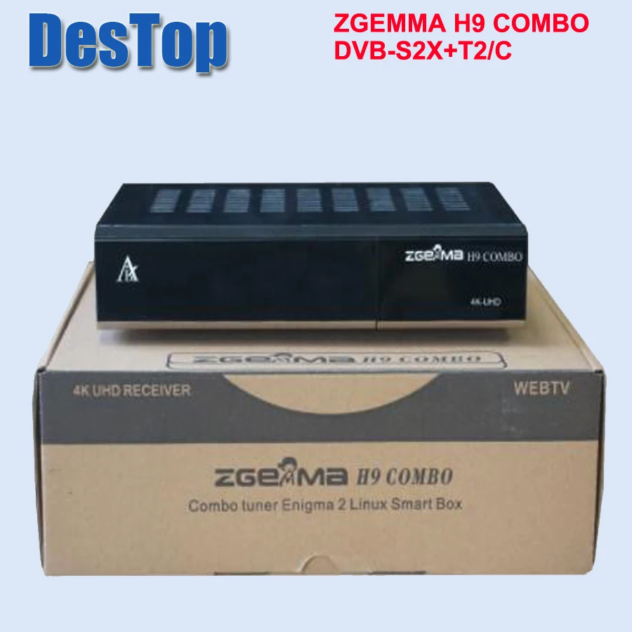 ZGEMMA H9 COMBO DVB-S2X+ DVB-T2C 4K UHD E2 DVB-S2X Linux Wifi Встроенный комбинированный спутниковый приемник 2 шт./лот