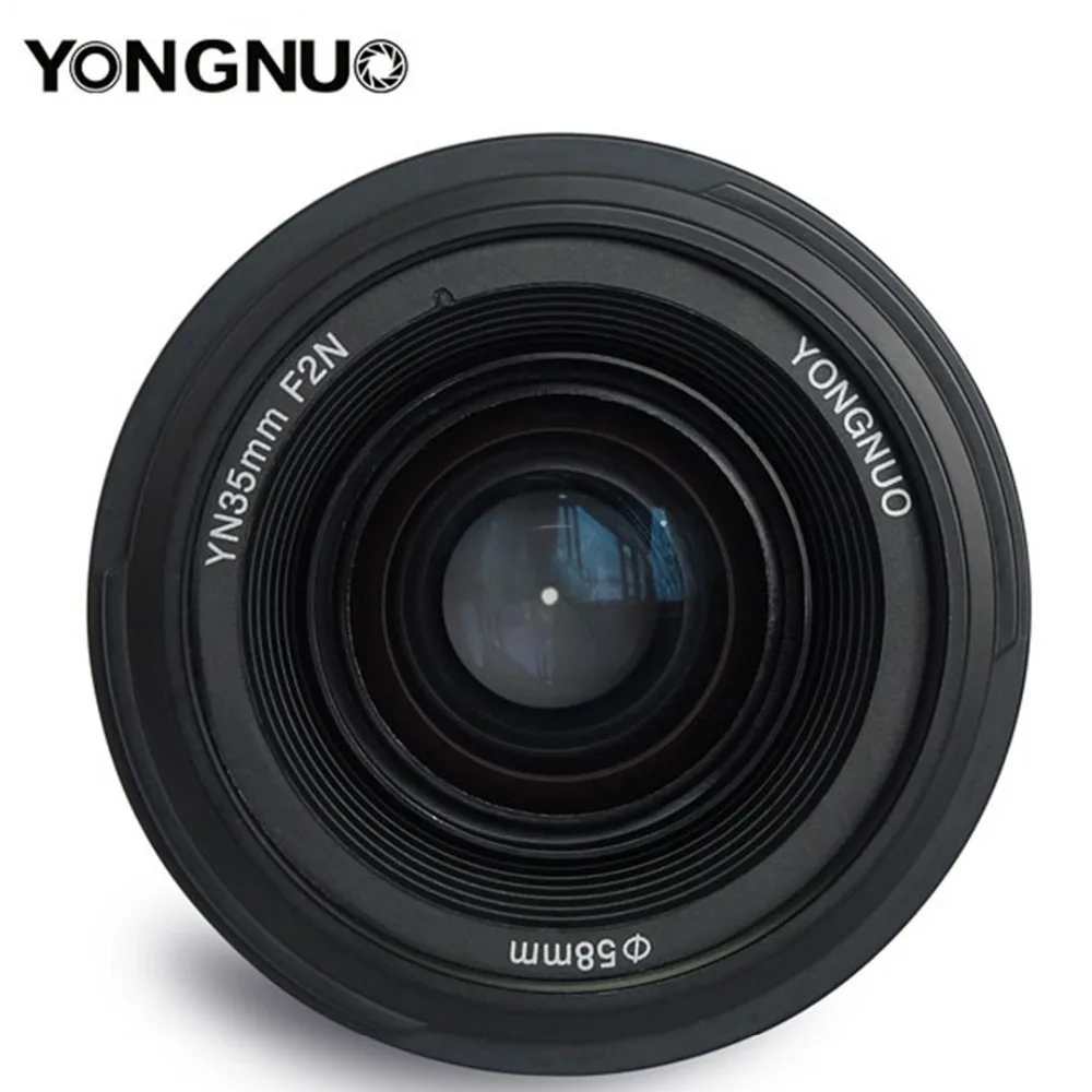 Объектив Yongnuo 35 мм YN35mm F2.0 широкоугольный фиксированный/основной Автофокус Объектив для Canon 600d 60d 5DII 5D 500D 400D 650D 600D 450D