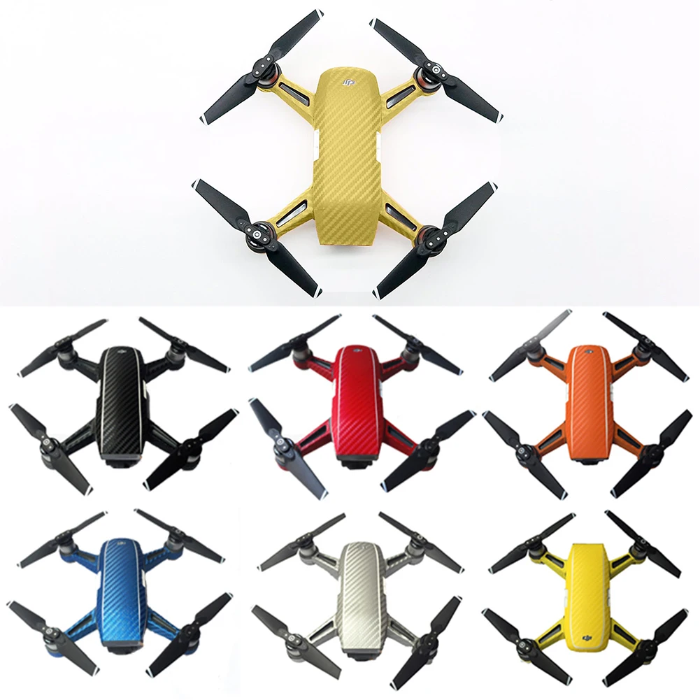 Водостойкое углеродное волокно Стикеры для DJI Spark Pro Drone 7 цветов | Электроника