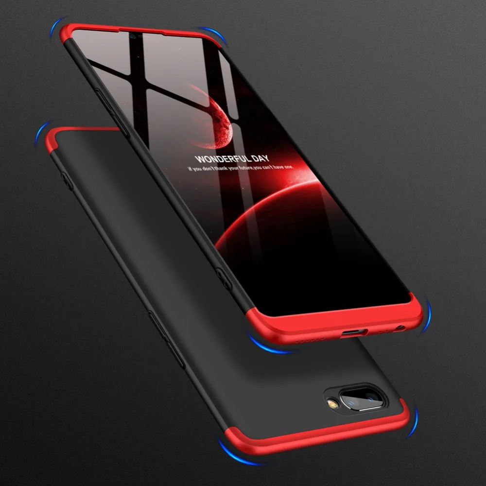 

For OPPO A5 Case 360 Degree Full Body Cover Case For OPPO A5 OPPOA5 Hybrid Shockproof Case With Tempered Glass Film for OPPO A5