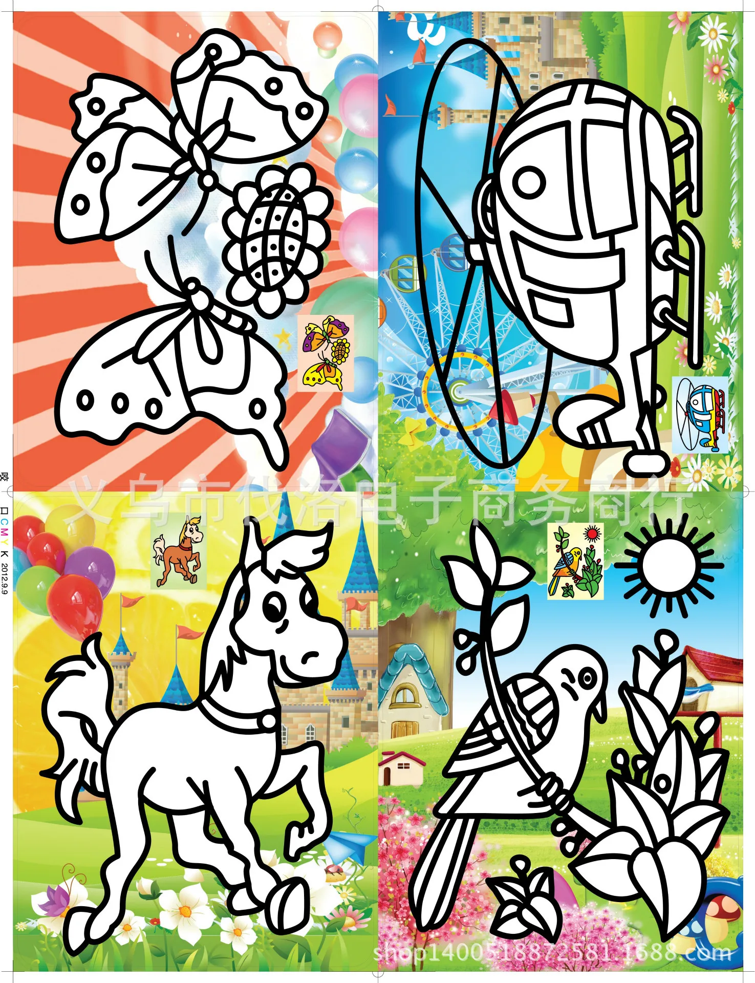 Производитель заказал сделать большой раскраска на основе песчаной живописи