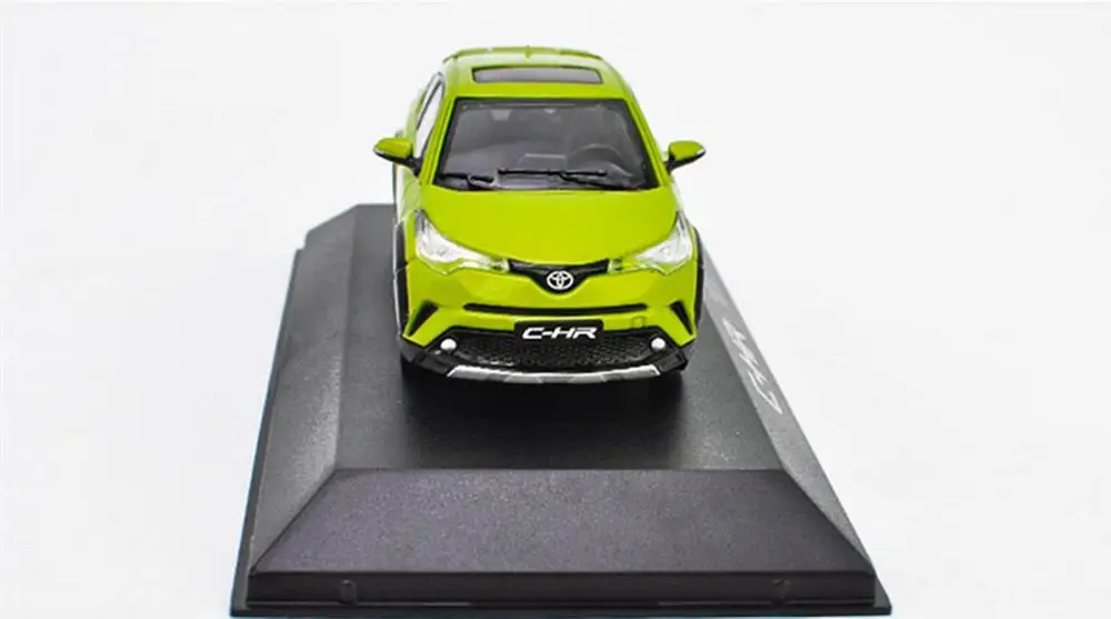 1/43 Toyota ЧР C-HR желтый литья под давлением модель автомобиля коллекция игрушек |