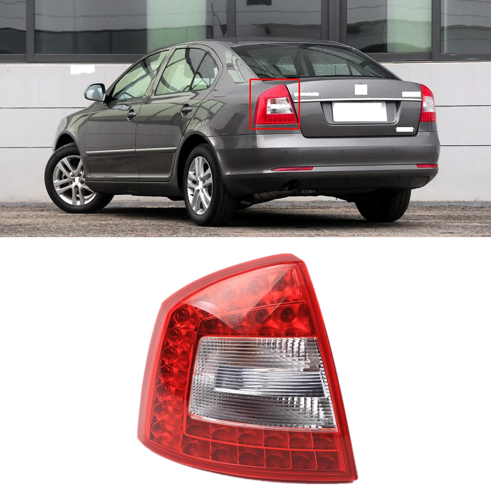 Capqx для Skoda Octavia A6 для RS 2009 2010 2011 2012 2013 задний фонарь стоп-сигнала Хвост светильник хвост светильник taillamp фонаря ламповый патрон светильник