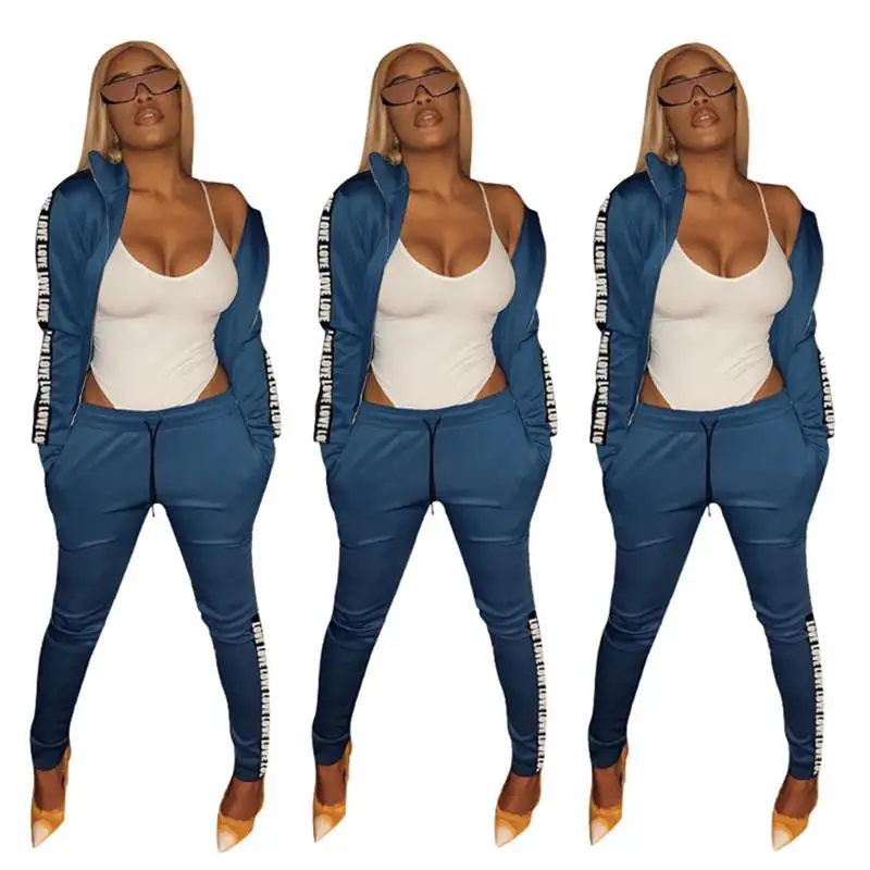 2018 комплект из двух предметов полосатые штаны для бега женский спортивный костюм