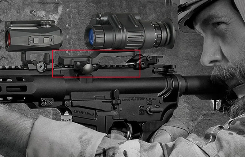Тактический полимер 20 мм Пикатинни NVG крепление Fit Pvs 14 Pulsar GS 1X20 ночное видение прицел Прицельный прицел для охоты