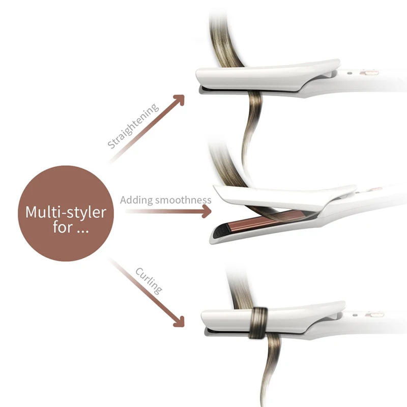 

USHOW Mini Ceramic Hair Straightening Iron Professional Hair Straightener Iron Styling Hairdressing Tool