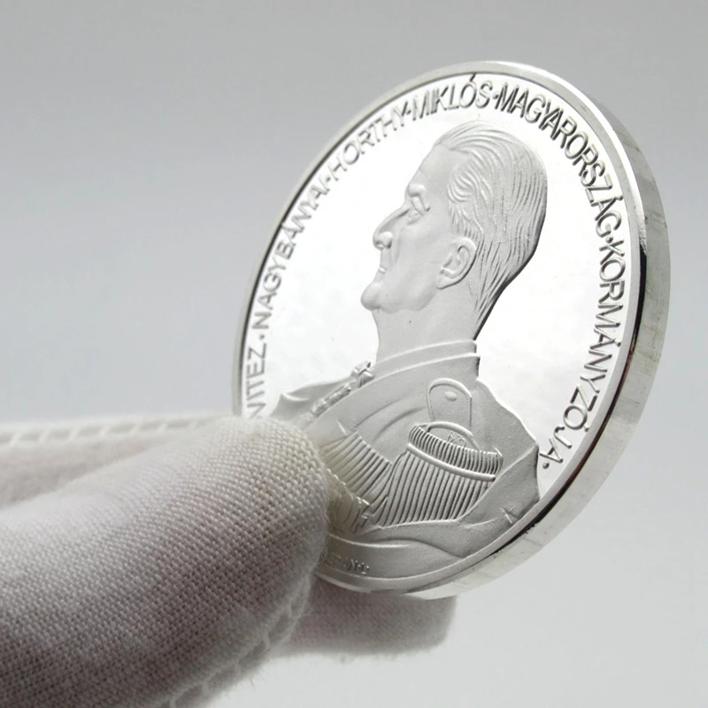 Король миклос Хорти Венгрия Серебряная пластина медаль МОНЕТА памятная монета
