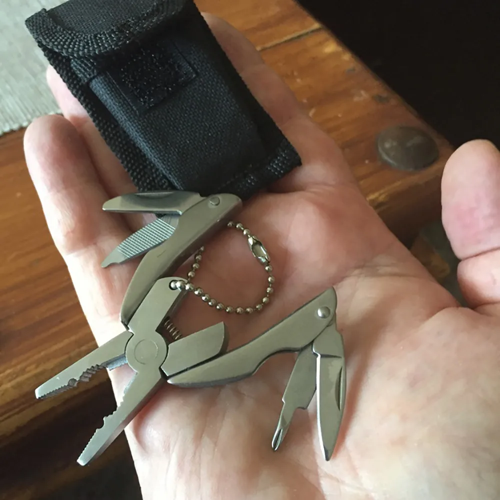 Мини портативный многофункциональный инструмент из нержавеющей стали Складные