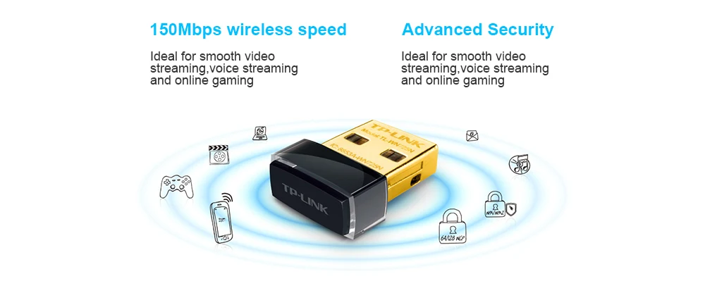 TP-LINK 150 Мбит/с беспроводная сетевая карта IEEE802.11n wifi адаптер 2,4G USB wifi антенный адаптер wifi ключ для ПК Прямая поставка