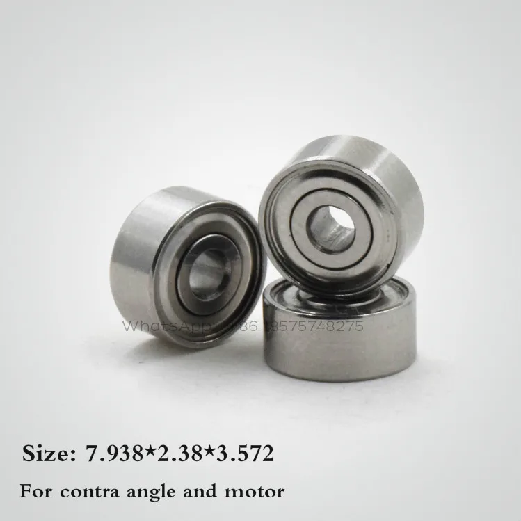 Низкоскоростной подшипник для NSK EX-203 Contra/Мотор стальной подшипник для стоматологических наконечников запасные части 7,938*2,38*3,572