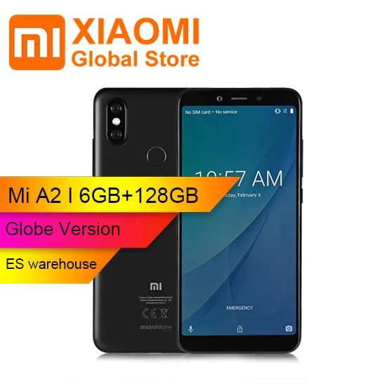 Глобальная версия Xiaomi Mi A2 5 99 дюймов полный Экран Дисплей 6 ГБ Оперативная память