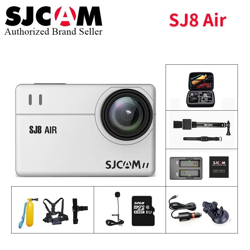 Оригинальная Экшн-камера SJCAM SJ8 серии SJ8 Air wifi 14MP с сенсорным экраном водонепроницаемая Спортивная видеокамера DV pk h9r yi 4k SJ8 PRO