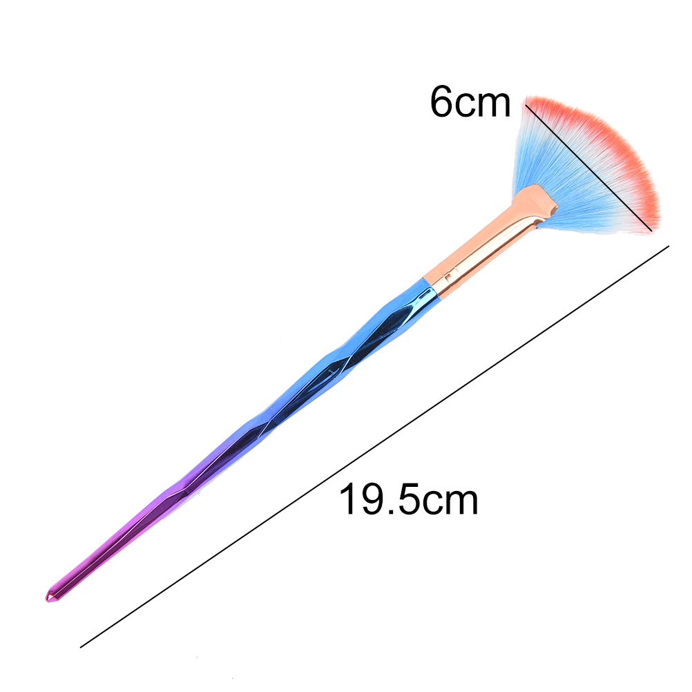 1 шт. Кисть для ногтей ручка удаления Розовой Пыли блестящая пудра макияжа