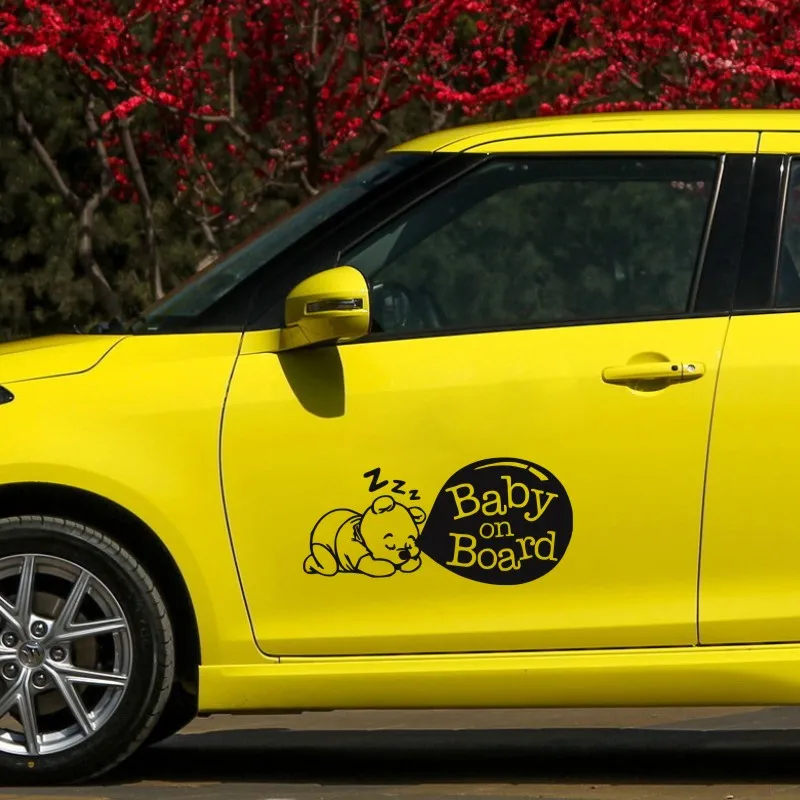 Cunymacos BABY ON BOARD &quotМилая мультяшная наклейка для автомобиля предупреждающая