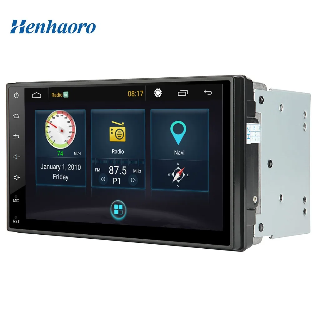 Android 5.1 Quad Core Сенсорный экран стерео GPS Авторадио Bluetooth 7 &quot2 DIN в тире поддержка DVR