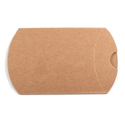 50 шт. подарочная коробка в форме крафт-подушки вечерние коробки для хранения