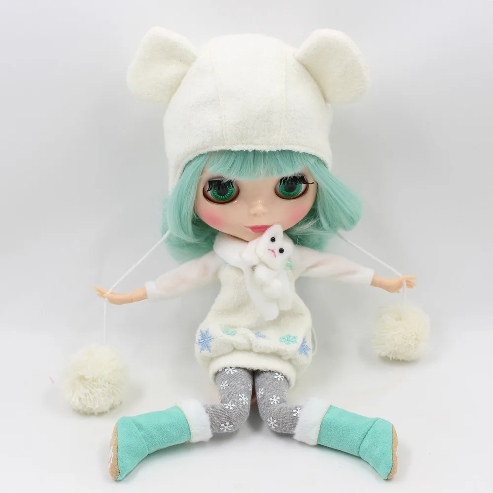Fortune Days Nude Blyth Кукла № BL4006 Мятные волосы с челкой 1/6 суставов тело телесного цвета кожи фабрика Blyth