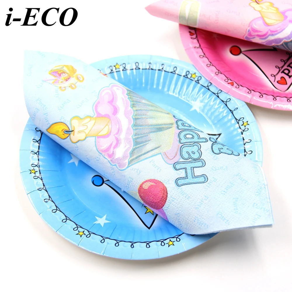 20 шт. мультфильм Бумага салфетки 100% древесной ткани Таблица декора дома для дня