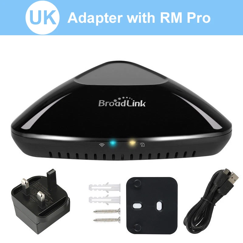 RM Pro UK Standard Broadlink RM33Pro умный дом Domotica Универсальный пульт управления wifi+ IR+ RF пульт дистанционного управления для Google Home Alexa IOS Android - Комплект: RM Pro UK Standard